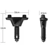 Two views of a black car FM transmitter with dimensions indicated. Anteprima dell’immagine prodotto