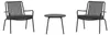 Venture Home Lounge-Set Mykonos Schwarz Produktbild-Vorschau 1