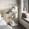 Vetrina espositiva in vetro con illuminazione a LED e ante Anteprima dell’immagine prodotto 8