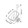 Schubkarre 2 Räder Gartenschubkarre 67 Liter Gartenkarre Produktbild-Vorschau 7