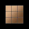 Mosaik Fliese massiv Metall Titan gebürstet kupfer 1,6mm Produktbild-Vorschau 6