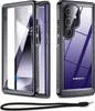 A product shot of a phone case with a phone inside, shown from multiple angles. Produktbild-Vorschau