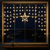 Cortina de luces LED con forma de estrellas, color blanco Vista previa de la imagen del producto 1