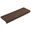 vidaXL Koberčeky na kroky 15 kusov 65x21x4 cm Hnedé Náhľad obrázku produktu 3