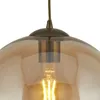 Hängeleuchte Metall Rauchglas D: 25 cm rund H: max. 120 cm Produktbild-Vorschau 3