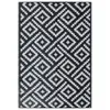 vidaXL Tapis d'extérieur ARAKIL blanc et noir 160x230 cm PP Voir les images du produit 9