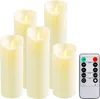 LED Kerzen Echtwachs 5er Set mit Fernbedienung Timer Produktbild-Vorschau 2