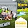 tillvex® 4X Parete laterale grigia per gazebo 3x3m e 3x6m | Anteprima dell’immagine prodotto 7