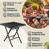 CASARIA® Gartentisch Wetterfest Klappbar 65x65cm Produktbild-Vorschau 9