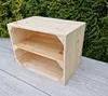 2er Vintage Holzkisten mit Regalbrett - 40x30x24 cm - Produktbild-Vorschau 5