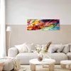 Vlies Leinwandbild - Dance of the rainbow 120x40 cm Produktbild-Vorschau 4