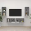 vidaXL TV-Wandschränke 4 Stk. Betongrau Holzwerkstoff -  Produktbild-Vorschau 2