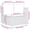 4-tlg. Garten-Sofagarnitur mit Kissen Grau Poly Rattan Produktbild-Vorschau 10
