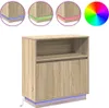 vidaXL LED příborník Sonoma dub 71 x 34,5 x 75 cm materiál Náhled obrázku produktu 4