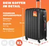 MONZANA® Koffer Handgepäck ABS HardCase Gehäuse gummierte Produktbild-Vorschau 2