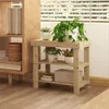 Schuhbank aus Bambus mit 2 Ablagen, 50 x 28 x 45 cm, Natur Produktbild-Vorschau 8