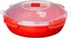 Sistema Microwave Mikrowellen Teller, 1,3 l, rot 3er Set Produktbild-Vorschau 4