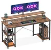 ODK Bureau, gaming bureau met monitorstandaard, vintage Productafbeelding-voorbeeld 1
