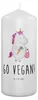 Mr. & Mrs. Panda Kerze Einhorn Vegan 19 x 8 cm - Weiß - Produktbild-Vorschau 1