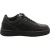 A side view of a single black sneaker against a white background. Produktbild-Vorschau