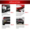 Profil rouge autocollant pour pare-chocs arrière Alfa Voir les images du produit 8