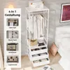 VOWNER Garderobe met zitbank, 3 lades en kledingroede, Productafbeelding-voorbeeld 6