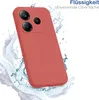 A red phone case is shown with water splashing around it, suggesting water resistance. Produktbild-Vorschau