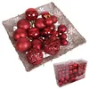 Christmas Gifts Weihnachtskugeln Set Rot 100 Kunststoff Produktbild-Vorschau 17