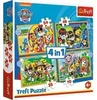 Trefl Puzzle 4 v 1 - Tlapková patrola 35, 48, 54, 70 dílků Náhled obrázku produktu 1