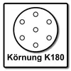 Makita Schleifpapier/Ø 125 mm/K180/50 Stk. 125 mm - K180 - Voir les images du produit 5