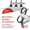 LTC Klettkabelbinder Mini label in Kunststoffhülle Weiß Produktbild-Vorschau 3