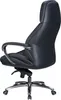 AMSTYLE Designer Bürostuhl Bezug Echtleder Schwarz Produktbild-Vorschau 5