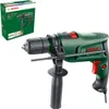 A Bosch EasyImpact 600 impact drill and its packaging are shown against a white background. Náhled obrázku produktu