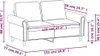 The Living Store 2-Sitzer-Sofa Gelb 120 cm Samt Produktbild-Vorschau 9