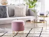 BELIANI Pouf mit Stauraum Rosa Samt Gepolstert Gesteppt Produktbild-Vorschau 2