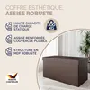 Casaria Banc de rangement brun 80x40x40cm Coffre de Voir les images du produit 3