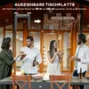 Outsunny Gartentisch, Esstisch für Garten mit Ausziehbarer Produktbild-Vorschau 4