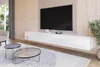 Meuble TV Suspendu Blanc Brillant 270x35x40 cm 3 Modules Voir les images du produit 1