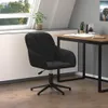 vidaXL Kancelářská židle otočná černá sametová Náhled obrázku produktu 2