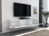wisząca szafka rtv pod telewizor 160 160cm czarna matowa Podgląd zdjęcia produktu 3