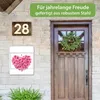 banjado Design Briefkasten Stahl weiß mit Zeitungsfach Produktbild-Vorschau 4