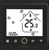 A digital thermostat display showing temperature, time, and Wi-Fi status. Produktbild-Vorschau