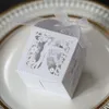 50PCS Sweet Couple Design Laser Cut Hochzeit Süßigkeiten Produktbild-Vorschau 2
