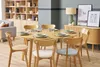 Miliboo - Design-Esstisch rund ausziehbar Eiche L120-150 Produktbild-Vorschau 2