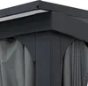 Sunjoy Stahl Wandpavillon MEIJE mit Vorhängen und Netz - Produktbild-Vorschau 6