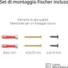 LAMO Staffe per mensole da muro 30 cm 4 pz. nere - Supporti Anteprima dell’immagine prodotto 5