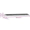 Türvordach Schwarz 350x80 cm Polycarbonat , Markisen Design Produktbild-Vorschau 6