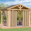 6 Stück Outdoor Vorhänge Gartenlauben Pavillon Produktbild-Vorschau 1