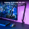 FIFINE XLR Streaming Mikrofon mit Arm USB Dynamisch Produktbild-Vorschau 6