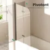 EMKE Paroi de douche pliante 100 x 140cm nano-revêtement Voir les images du produit 5
